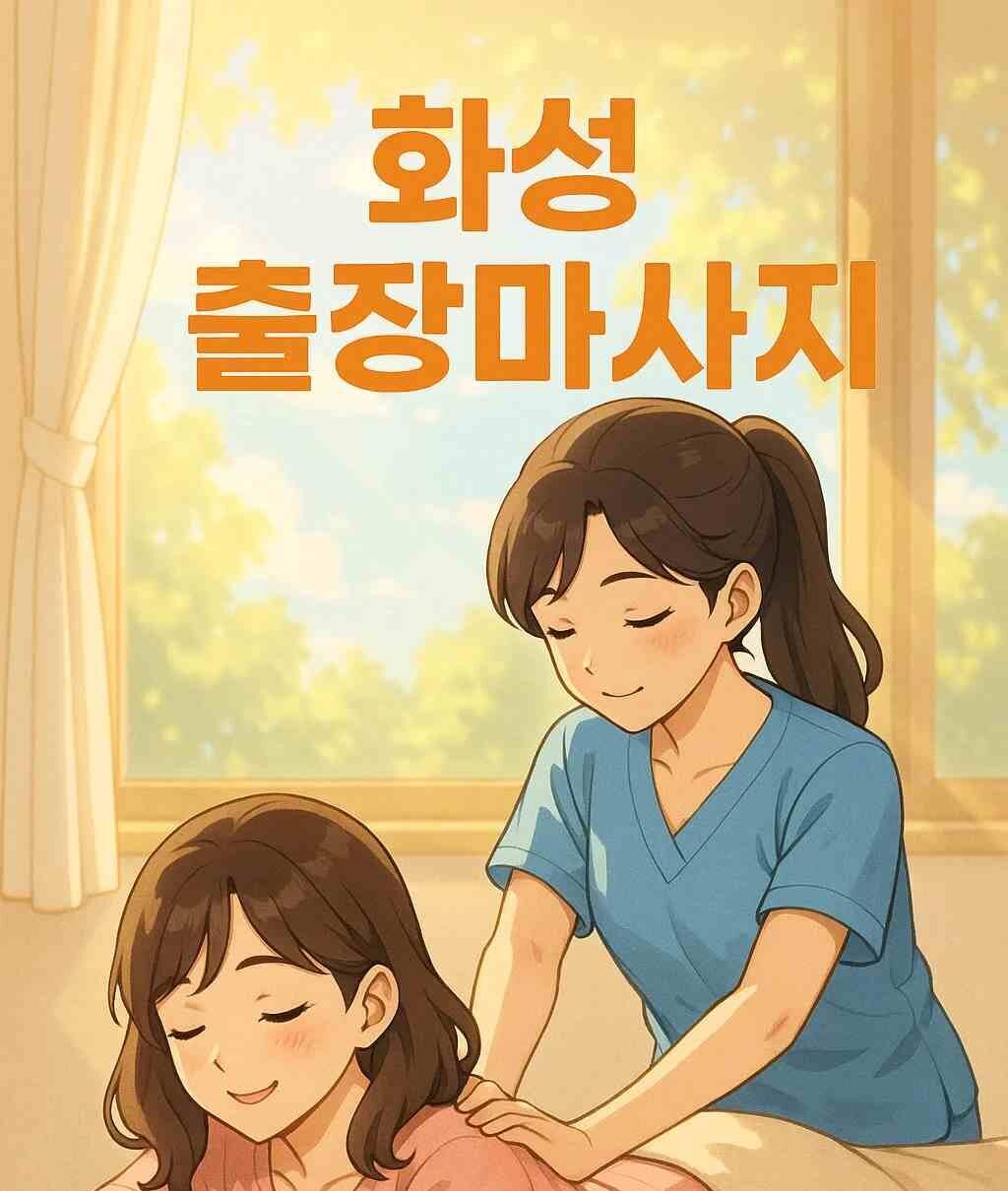화성 출장마사지 글씨가 있는 애니메이션 스타일에 이미지 사진입니다.